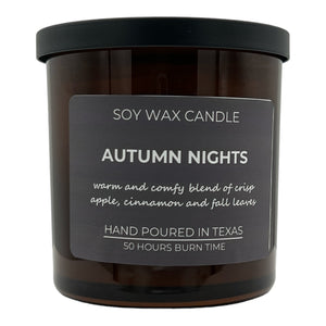 Autumn Nights Soy Wax Candle - Lavender Ridge Farms