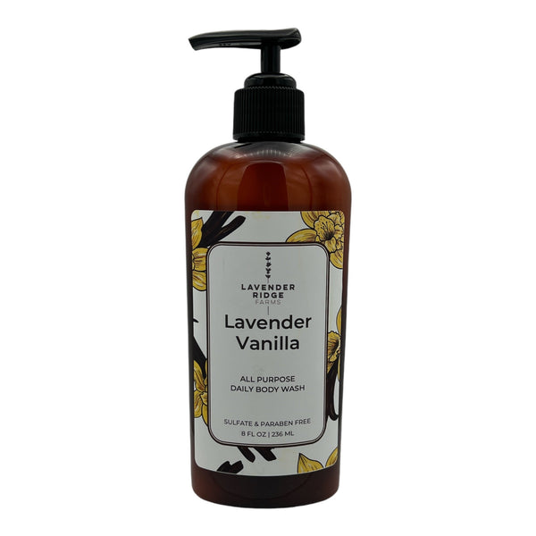 Body Wash - Lavender Vanilla - Lavender Ridge Farms