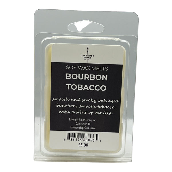 Bourbon Tobacco Soy Wax Melts - Lavender Ridge Farms