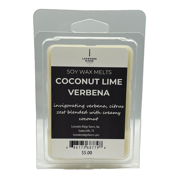 Coconut Lime Verbena Soy Wax Melts - Lavender Ridge Farms