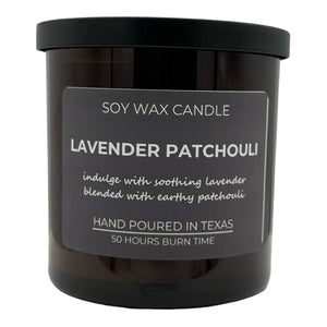 Lavender Patchouli Soy Wax Candle - Lavender Ridge Farms