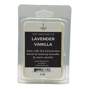 Lavender Vanilla Soy Wax Melts - Lavender Ridge Farms