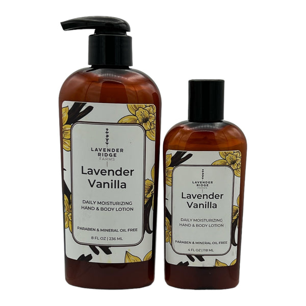 Lotion - Lavender Vanilla Hand & Body - Lavender Ridge Farms