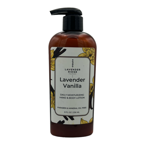 Lotion - Lavender Vanilla Hand & Body - Lavender Ridge Farms