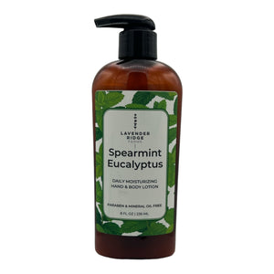 Lotion - Spearmint Eucalytus Hand & Body - Lavender Ridge Farms