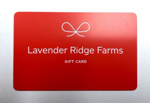 Physical Gift Card - Redeemable at Farm/Gift Shop/Cafe - Lavender Ridge Farms