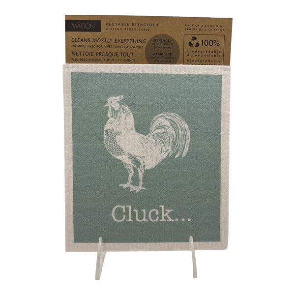 Reusable Dish Cloth - Chicken (Set of 2) - Lavender Ridge Farms