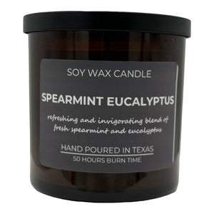 Spearmint Eucalyptus Soy Wax Candle - Lavender Ridge Farms