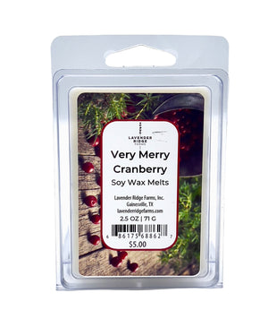 Very Merry Cranberry Soy Wax Melts - Lavender Ridge Farms