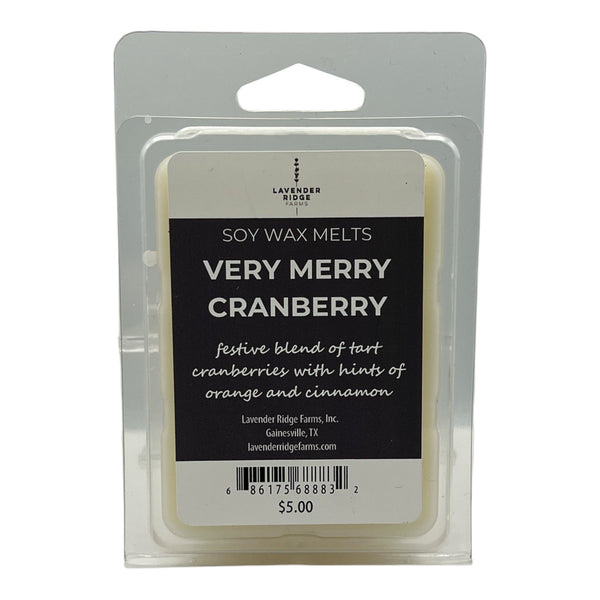 Very Merry Cranberry Soy Wax Melts - Lavender Ridge Farms